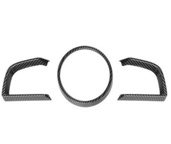 Carbon Fiber ABS Middle Console Dashboard Strip Trim Car for Mazda 3 Axela 14-19