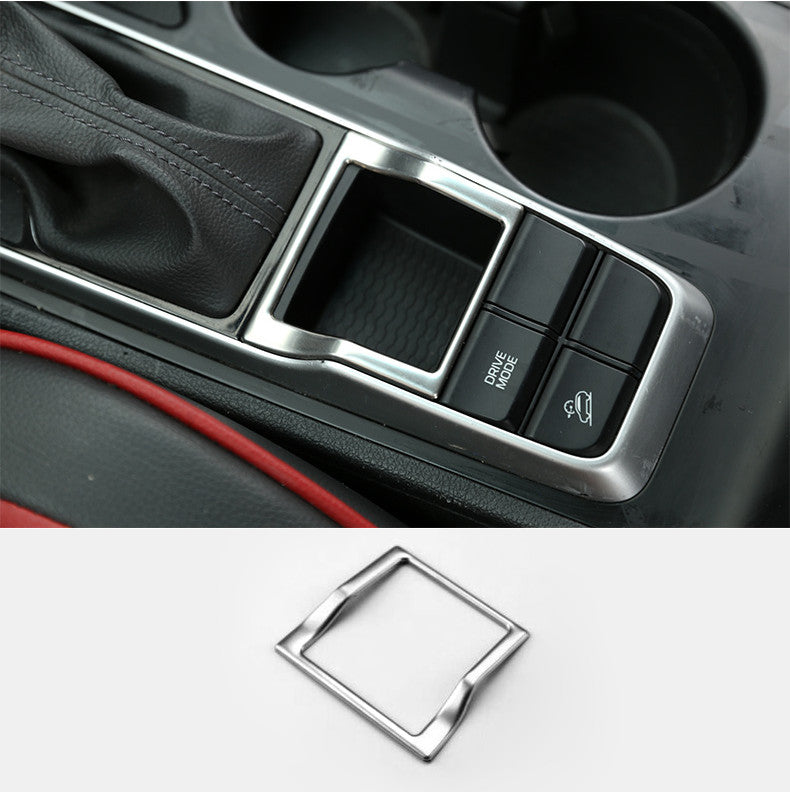 Stainless steel internal gear shifter frame cover trim for Hyundai for Tucson 2016 - 2021