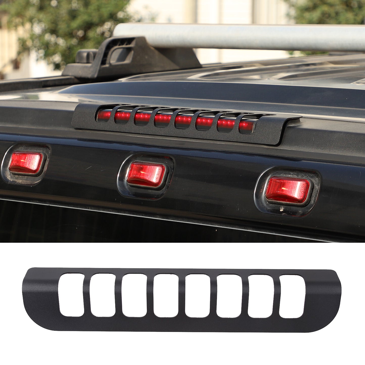 ABS carbon fiber internal safety lock switch cover trim suitable for Hummer H2 2003-2007