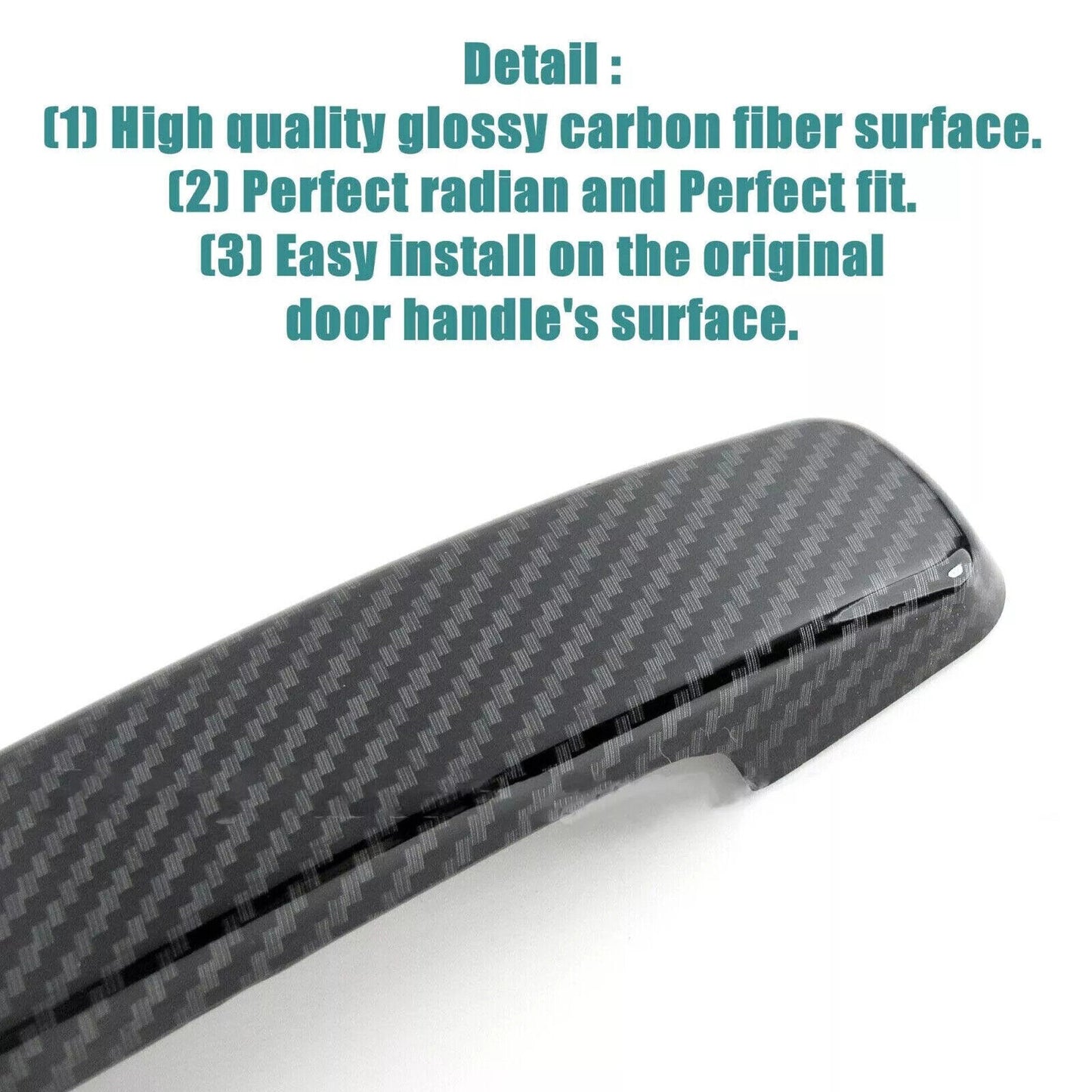 For 08-13 for Infiniti G G37 Coupe Convertible Carbon Fiber Style for Smart Door Handle