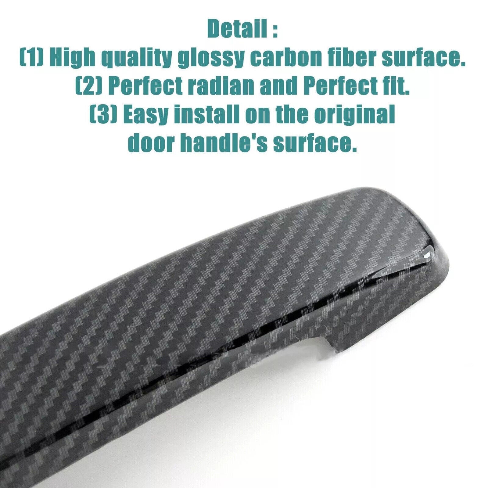 For 08-13 for Infiniti G G37 Coupe Convertible Carbon Fiber Style for Smart Door Handle