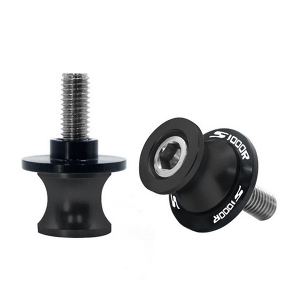 Black Swingarm Spools Stand M8 Screws Slider for BMW S1000R S1000RR 2014-2018