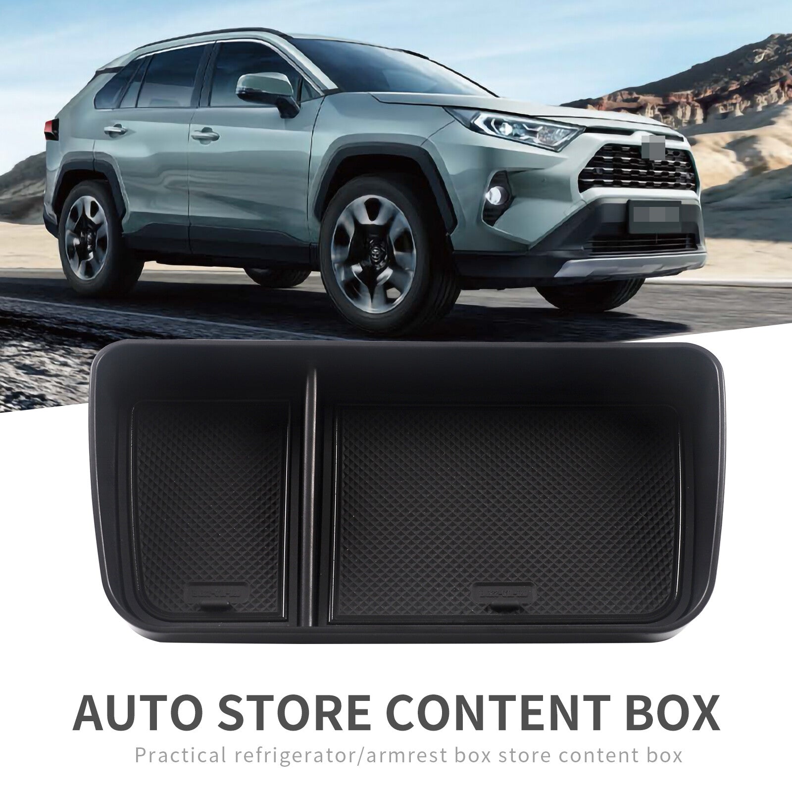 for Toyota RAV4 2019~2022 Dashboard Tray Car Console Storage Box Behind Screen