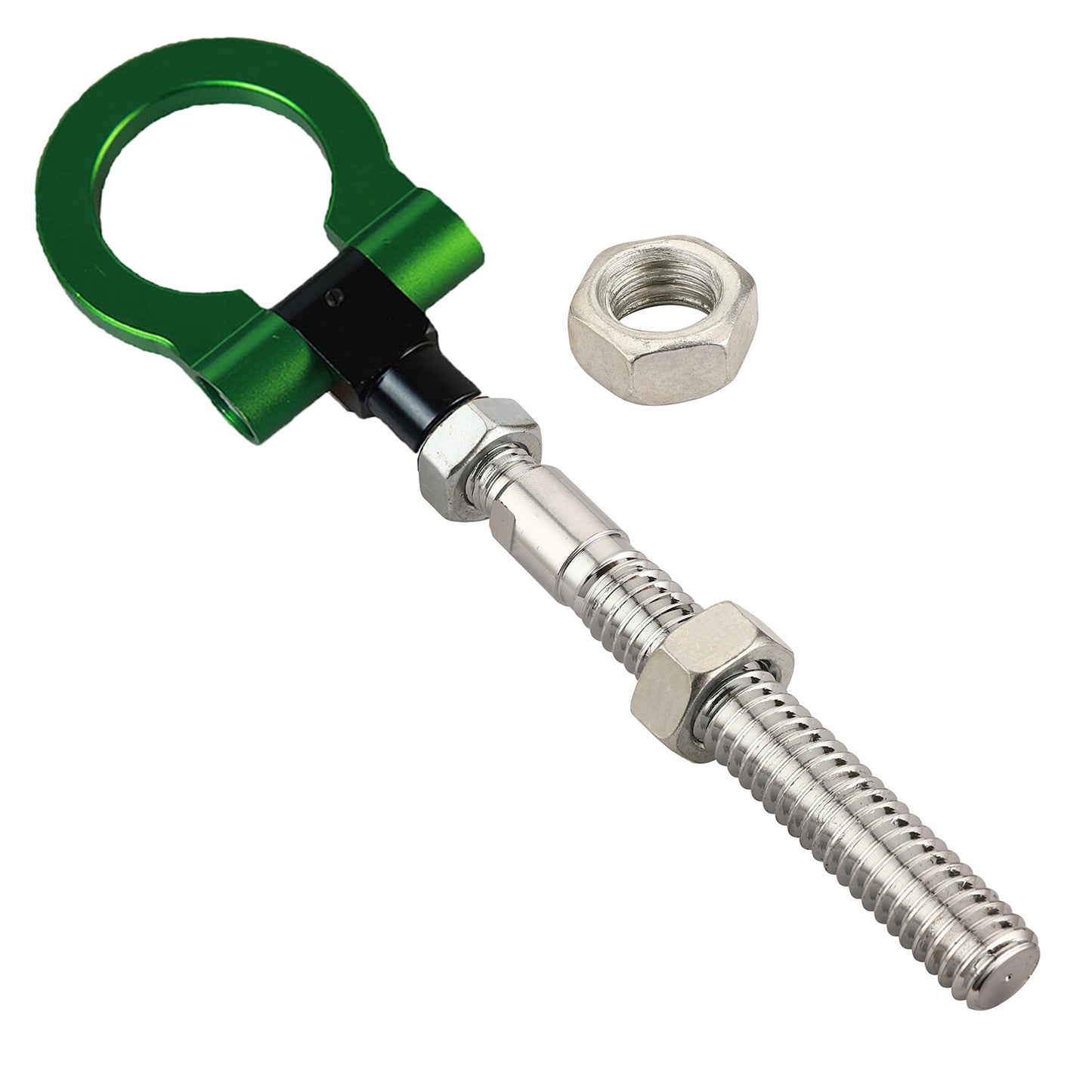 Heavy Duty Green Folding Tow Hook Track Racing Towing for Ford for Mustang 2019-2023 Q