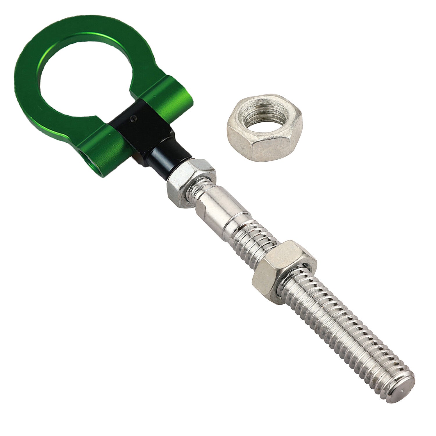 Heavy Duty Green Folding Tow Hook Track Racing Towing for Ford for Mustang 2019-2023 Q