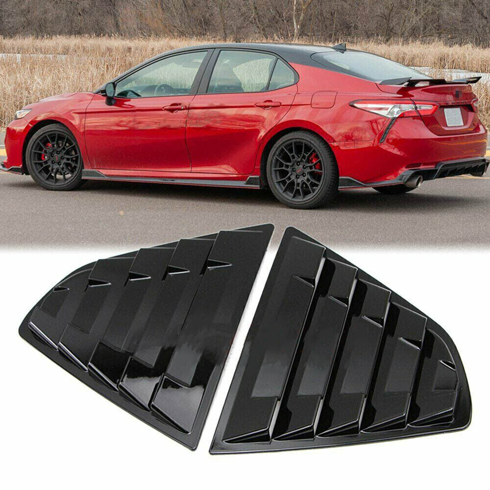 for Toyota for Camry 2018-2021 Exterior Window Vent Louver Cover Glossy Black