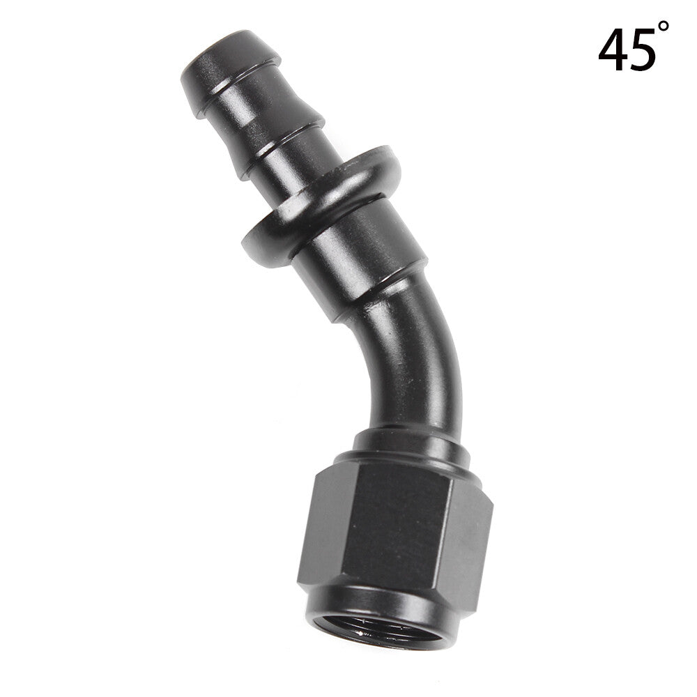 AN4/AN6/AN8/AN10/AN12 Push Lock Hose End Fitting Oil/Fuel/Gas Hose Line Adapter Q
