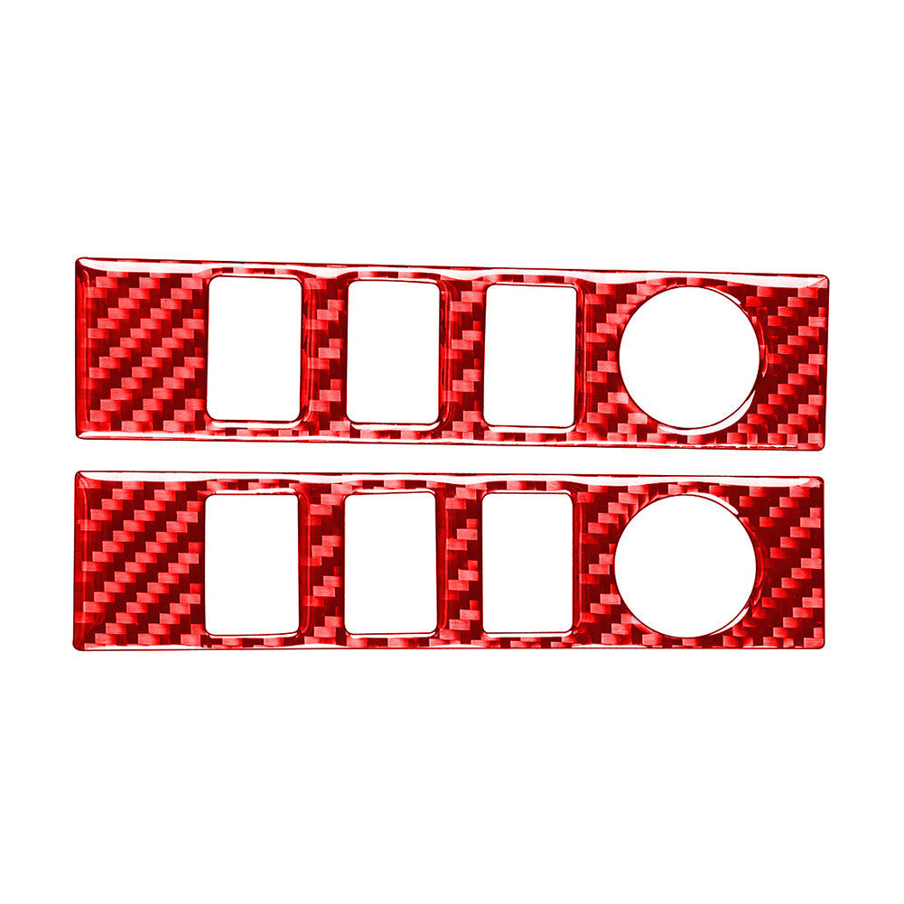 for Toyota Tundra 2014-21 Carbon Fiber Central Console Volume Switch Cover Trim