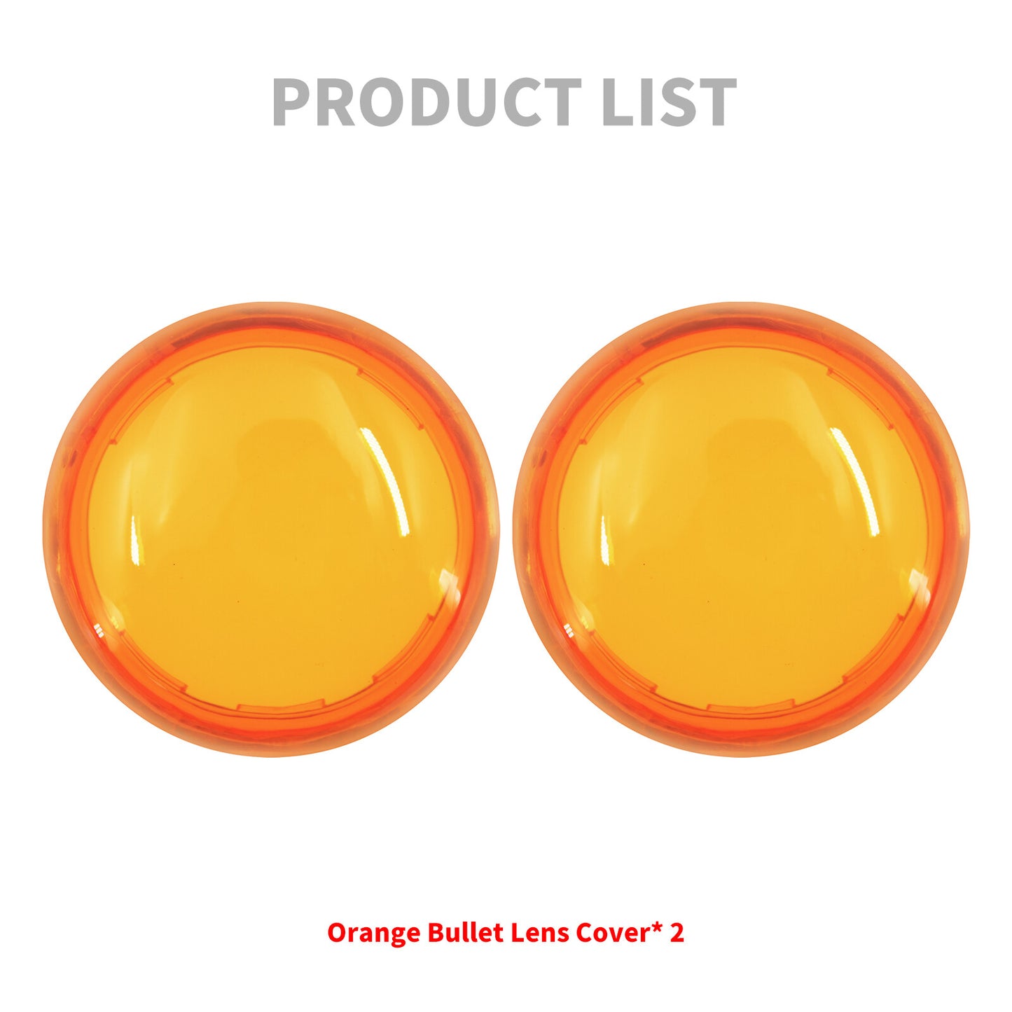 2x Turn Signal Light Amber Lens Bullet Style Covers for Harley Glide Sportster Q