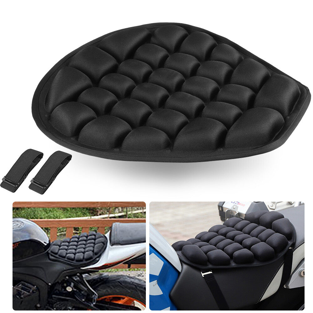Motorcycle Comfort Gel for Seat Cushion Pillow Pad Cover Anti-shock Universal Black