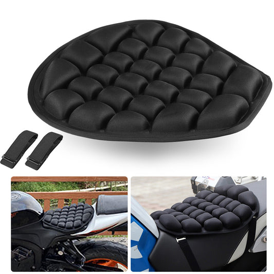 Motorcycle Comfort Gel for Seat Cushion Pillow Pad Cover Anti-shock Universal Black
