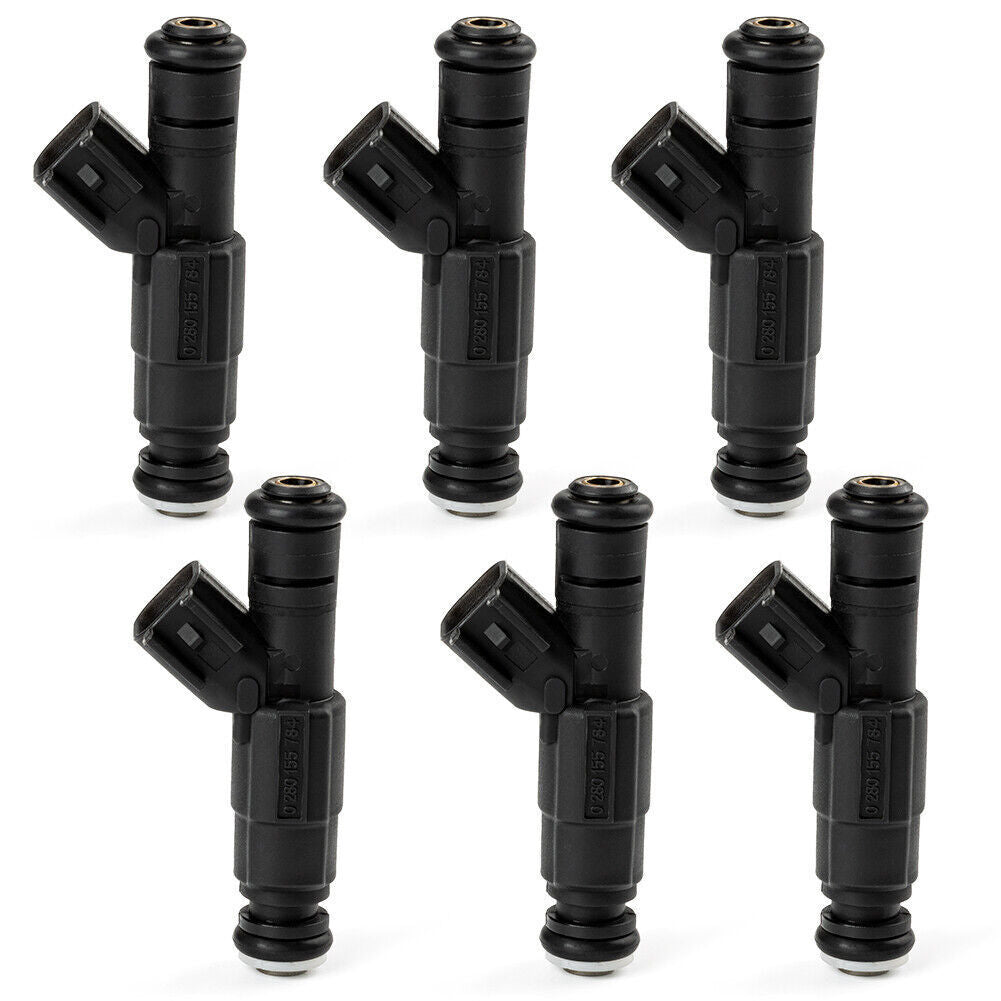 6 Fuel Injectors 0280155784 1999-2004 Fits for Jeep Grand Cherokee for Wrangler 4.0L