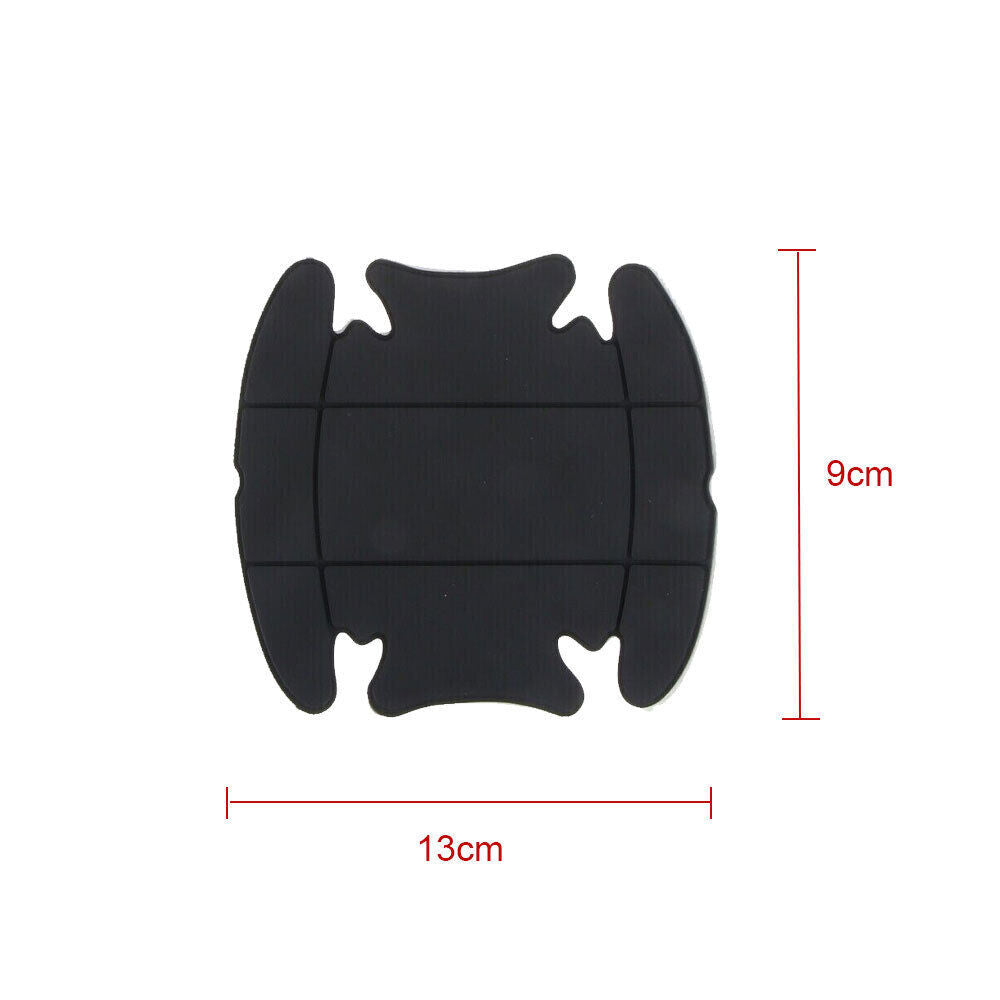 8pcs black car door handle bowl cover protector anti scratch sticker accessories