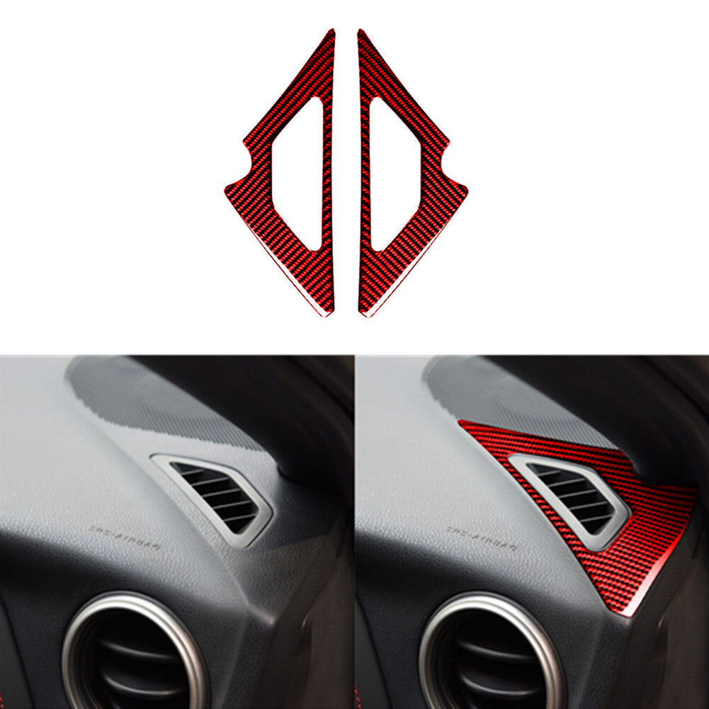 Carbon Fiber Interior Front Door Handle Cover Trim for Hyundai Azera 2006-2011 v