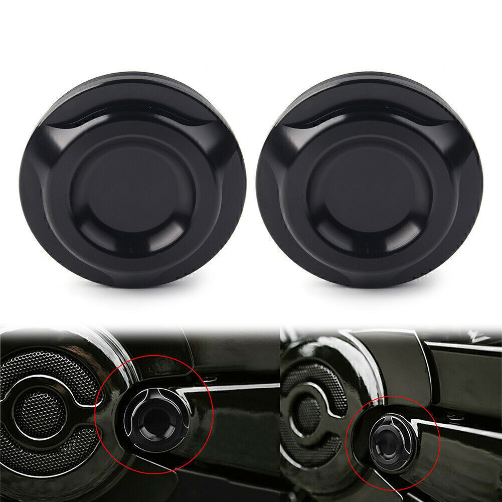 for Harley V-Rod VRSCF/D/R 06-17 Motorcycle Black Cut Swingarm Pivot Bolt Cover Q