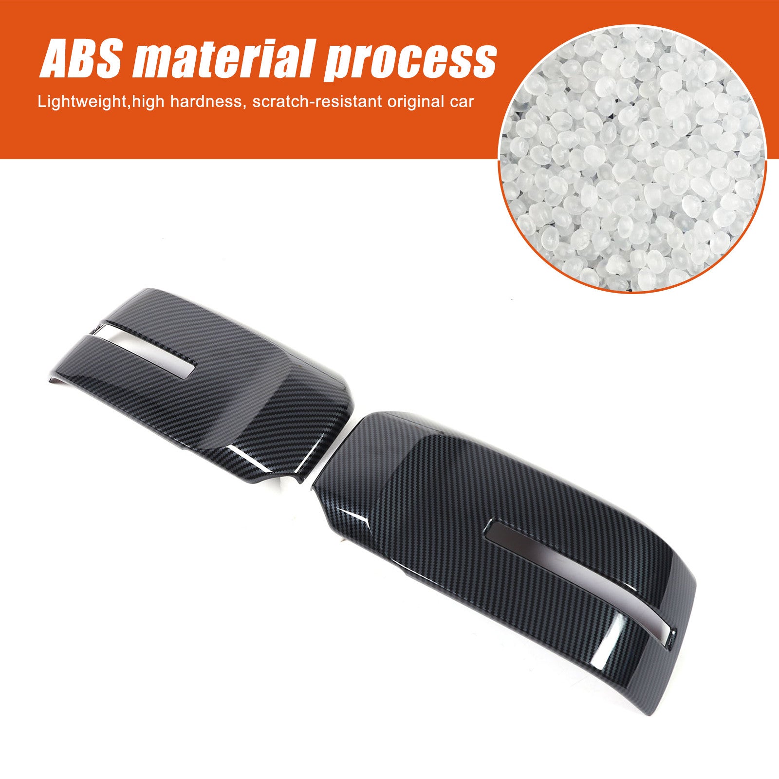 Carbon fiber car rearview mirror cover trim for Triton L200 2024-2026 n