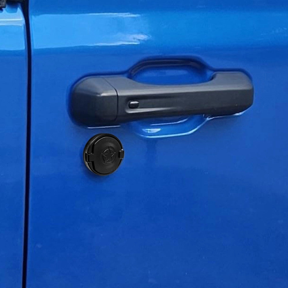3PCS Lock Door Key Hole Socket Cover Trim Stickers for Jeep for Wrangler TJ JK JL JT