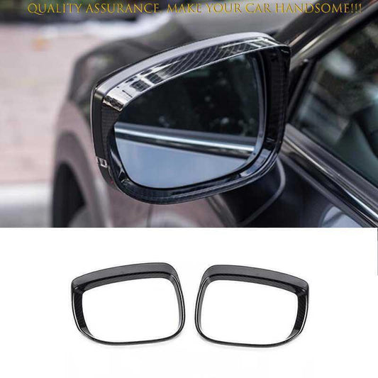 2X Carbon Fiber look Rear View Mirror Frame Molding Trim for Mazda CX-50 2023-25