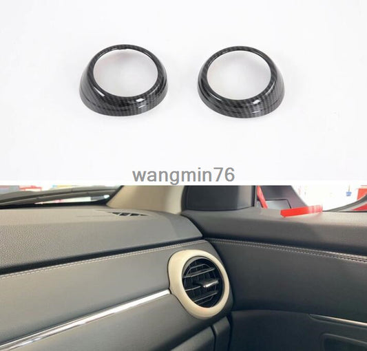 for Mitsubishi RVR Outlander Sport 2020-21 Carbon Dash Side Air Vent Outlet Trim