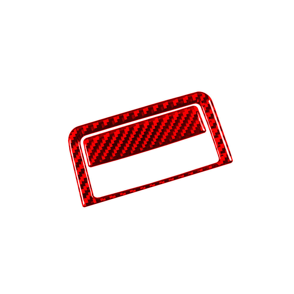 Red Carbon Fiber Rear Center Storage Switch Trim for Lincoln for Navigator 2007-2014