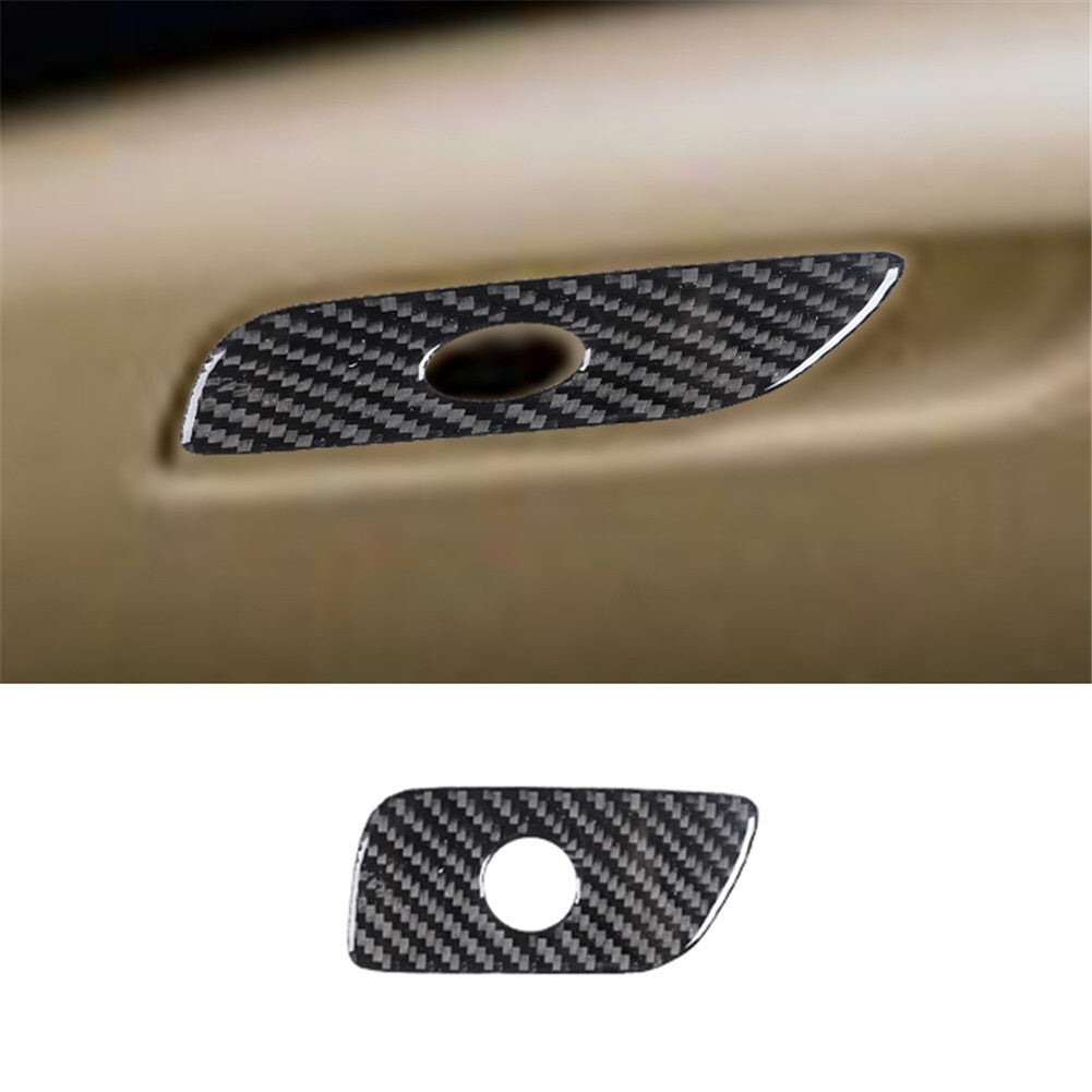 Carbon fiber interior glove box handle cover trim for Chrysler 200 (2015-2017)