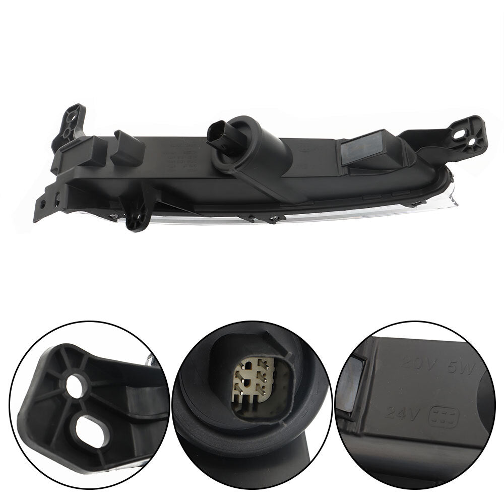 Suitable for 2017-2020 for Lincoln MKZ front LED daytime parking lights and fog lights, clear right-hand side. n