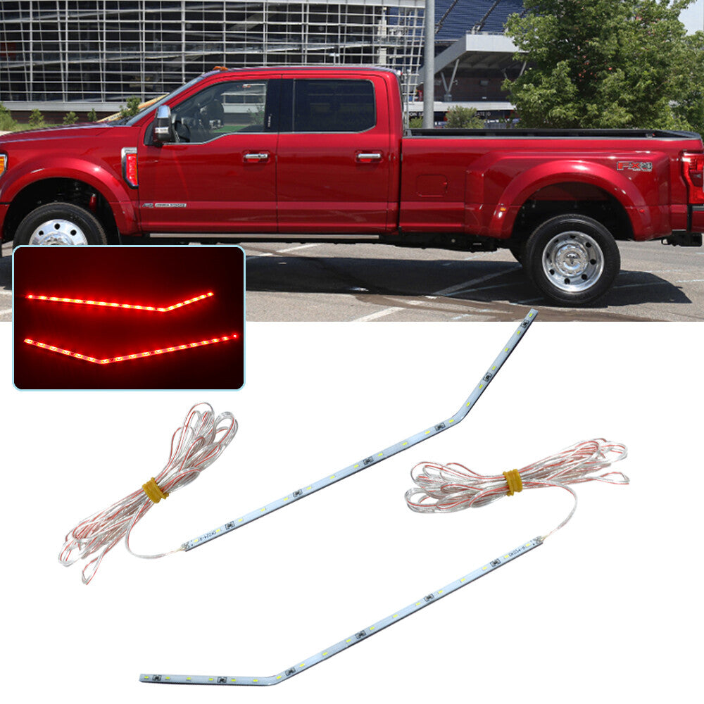 Red 18 LED backlight kit for 2017-20 F250 F350 F450 side fender badges
