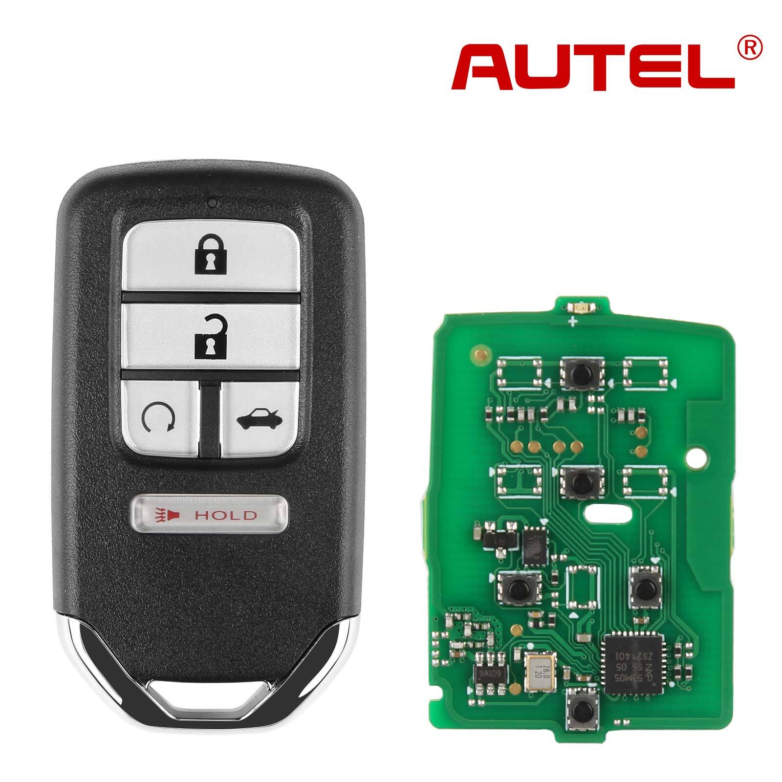 IKEYHD005AL Fit for Honda 5 Buttons Universal for Smart Key Remote Start,Trunk