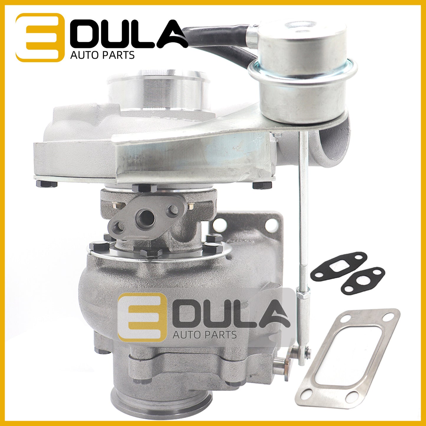 Oil-cooled turbochargers are suitable for T3 and T4 1.5L-2.5L universal 400HP flanger turbines.