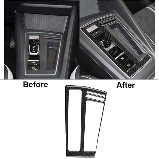 Carbon Fiber Gear Shift Panel Cover Trim Sticker for VW for Golf 8 MK8 GTI 2021