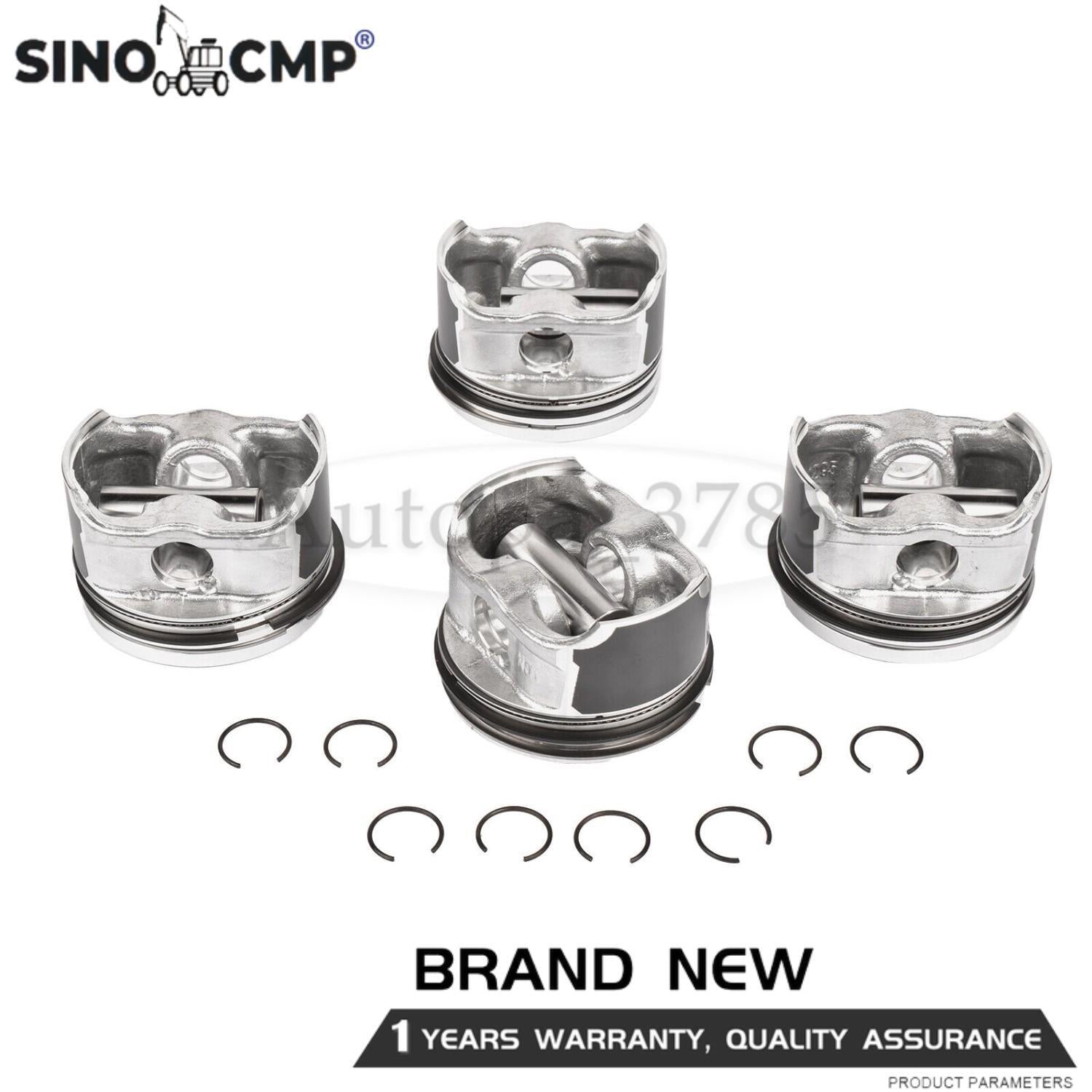 STD Pistons Set Fit for AUDI A4 TT for VW Beetle for Golf GTI for Jetta 06B107065F ¦µ19mm