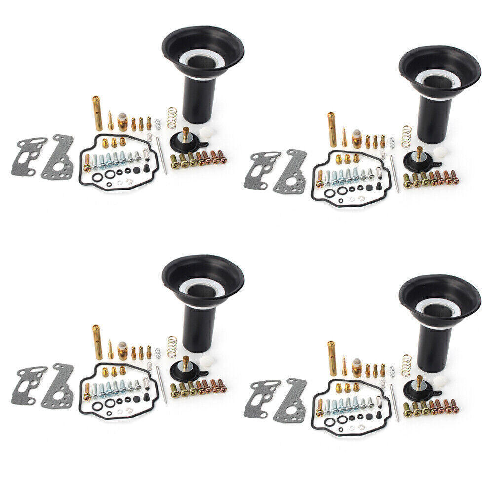 For Yanaha V-MAX 1200 1985-2000 86 4 Sets Carb Carburetor Rebuild Kits Plunger Q