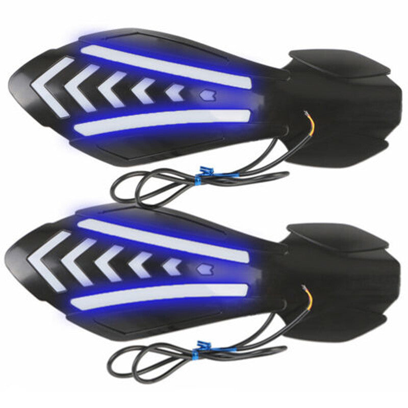 1 pair of motorcycle handguards, windshield protectors, and LED turn signals - n