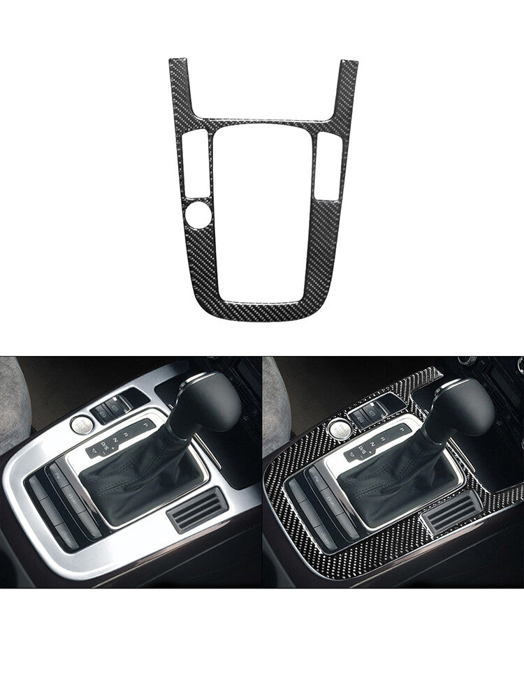 Gear Shift Frame Trim Cover Decoration Carbon Fiber for Audi Q5 2009-2017