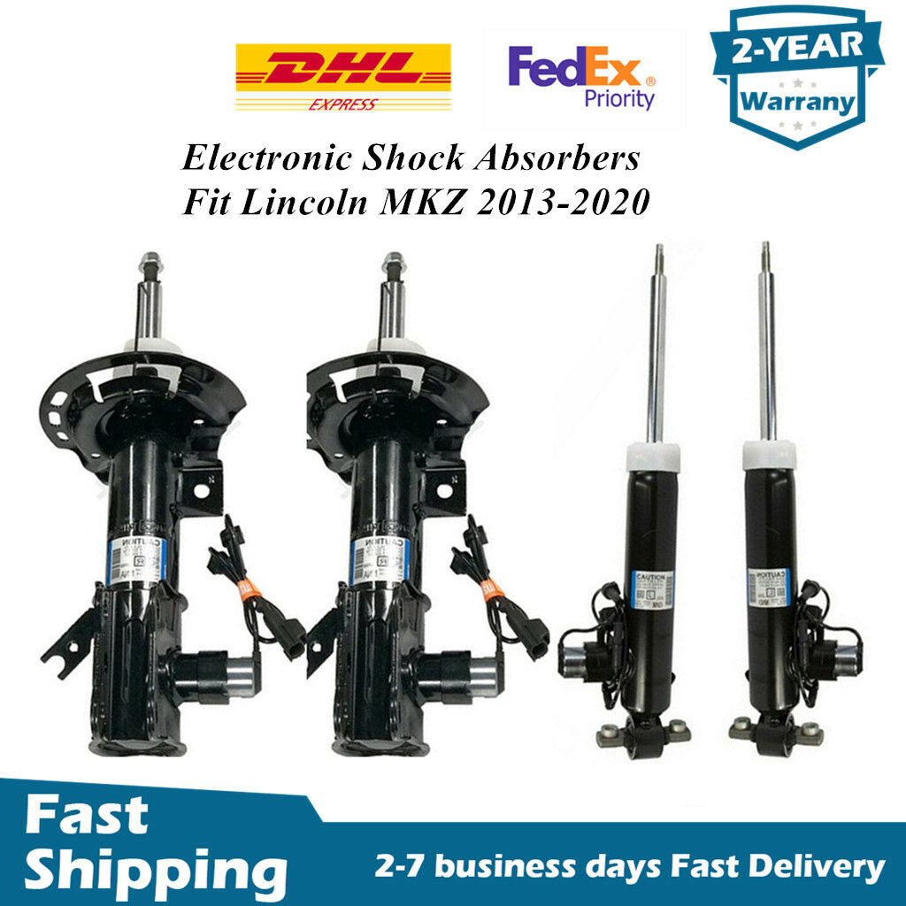 4x Front Rear Shock Absorbers for Lincoln MKZ 2.0L 3.0L 3.7L Electric Gas DOHC