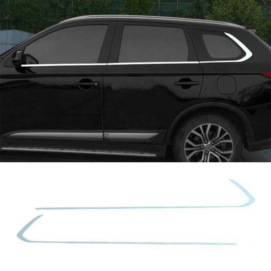 for Mitsubishi Outlander 2013-2020 silver Window Bottom Sill Strip Molding Trim