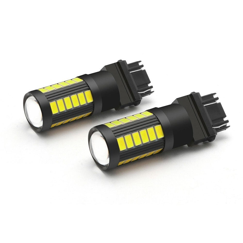 2pc 3157 White LED Bulbs Daytime Running Light DRL for Chevy 1500