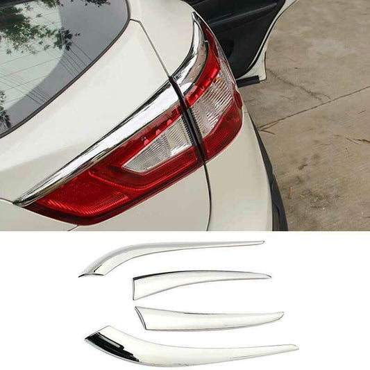 for Nissan Rogue Sport 2017-2021 Chrome Rear Tail Light Eyebrow Strip Cover Trim