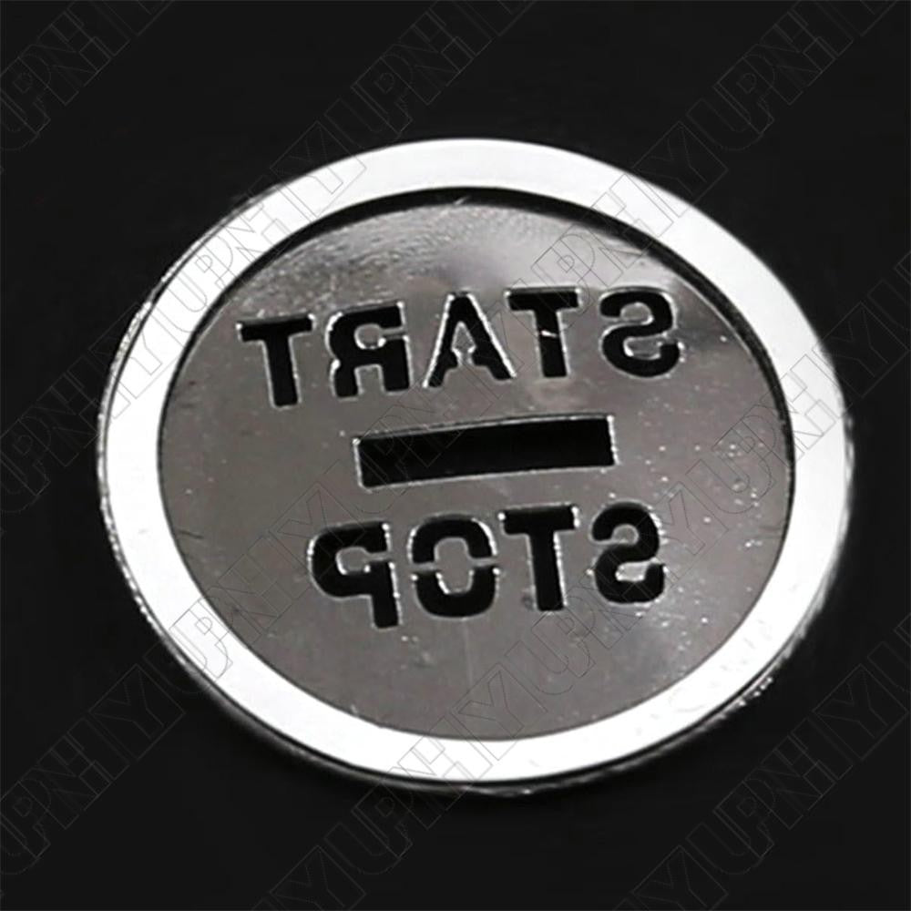 Aluminum Alloy Silver Start Stop Button Cover Decor Kit for Jaguar for XF 2008-2015 Q