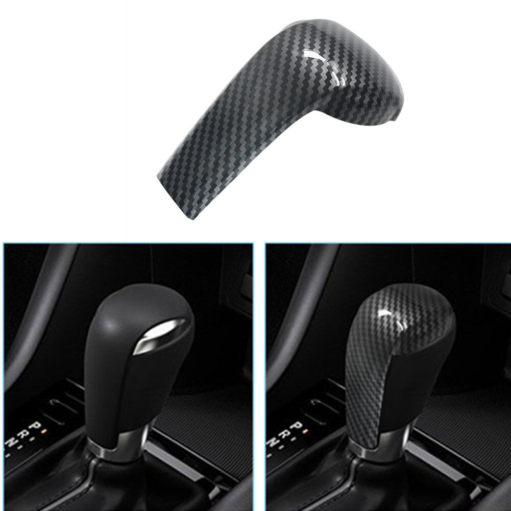 Carbon Fiber Gear Shift Knob Trim Cover for Mazda 2 6 3 CX-3 CX-5 2015 -2018