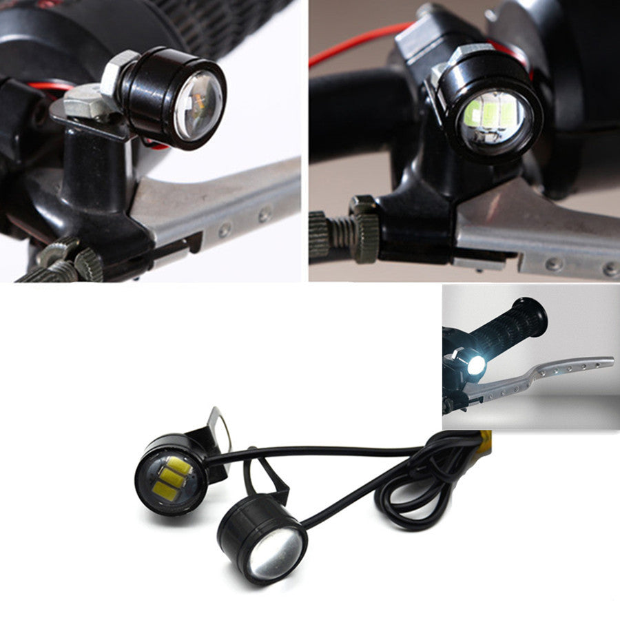Spotlight White LED Motorcycle Headlight Daytime Running Light Driving Fog Lamp