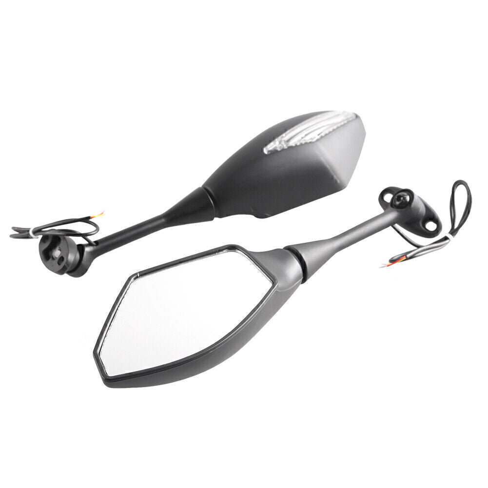 2x LED Turn Signal Rear Wing Mirror Fit for Honda CBR 600RR 03-08 CBR 1000RR 04-08 Q