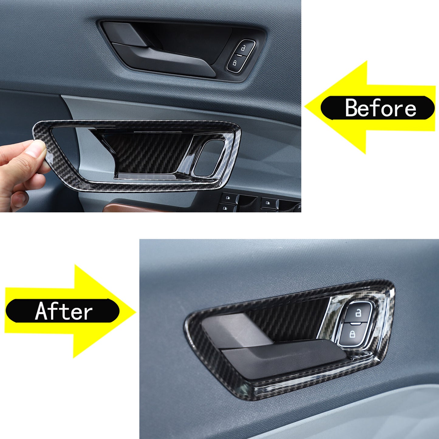 4-Pack Thin Sheet Interior Vent Knife Trim Cover Ring Trim for Subaru WRX 22-24 US- v