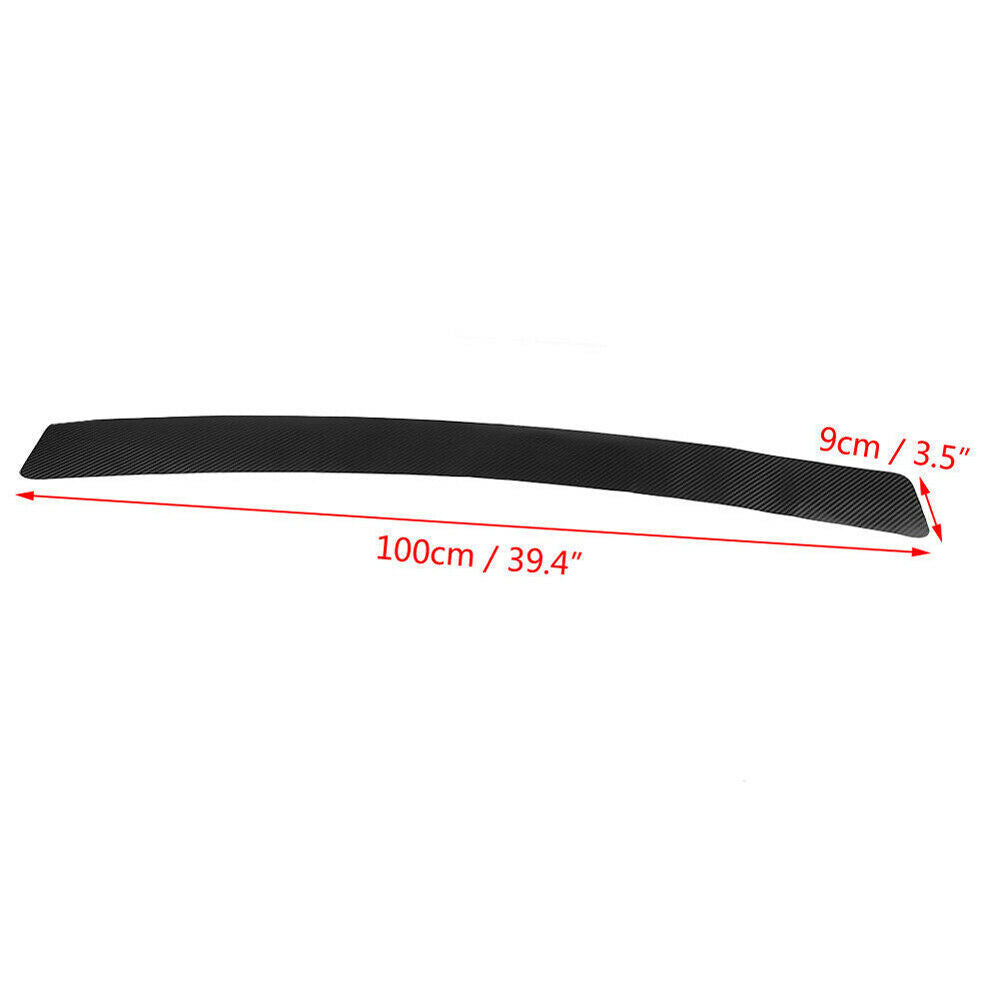 Carbon Fiber Texture Car Rear Bumper Trunk Protector Corner Trim Car Accessories