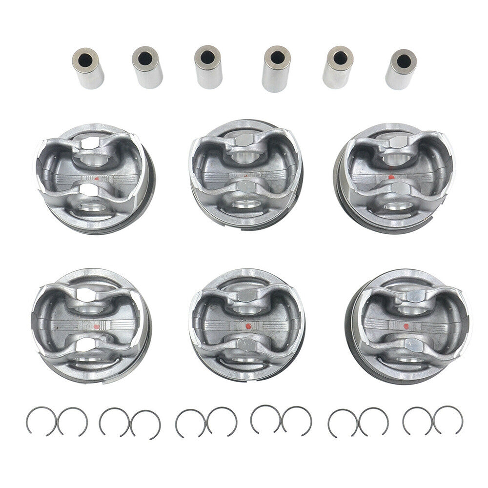 6-piece piston and ring set A2720304017 for W212 E-Class A2720301018-