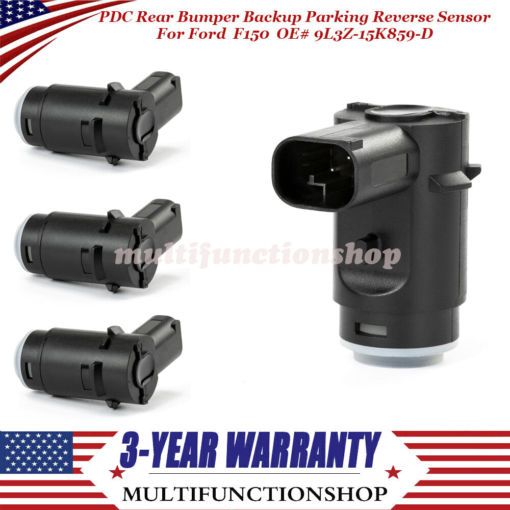 4X PDC Rear Bumper Backup Parking Reverse Sensor for Ford F150 09-14 9L3Z15K859D