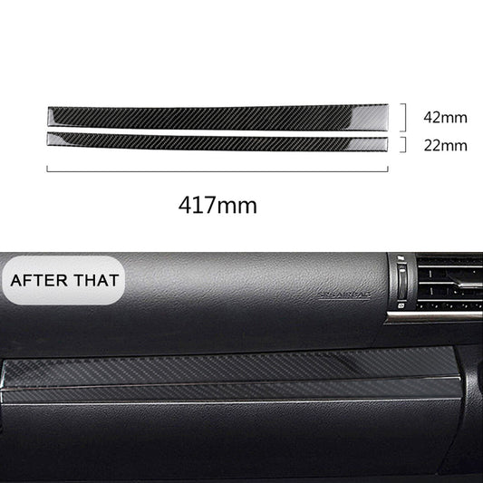 2-Pack Carbon Fiber Internal Protective Covers with Decorative Stickers for IS250 350 (2014-18)