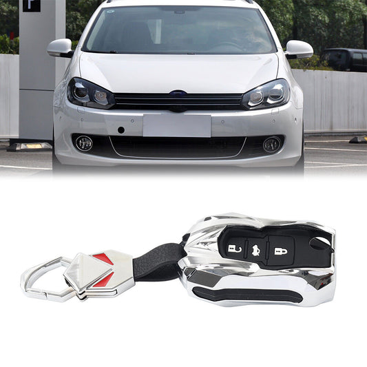 Car Key Remote Cover Case Fob Silver for VW Beetle for Golf for Jetta for Skoda for Seat Q