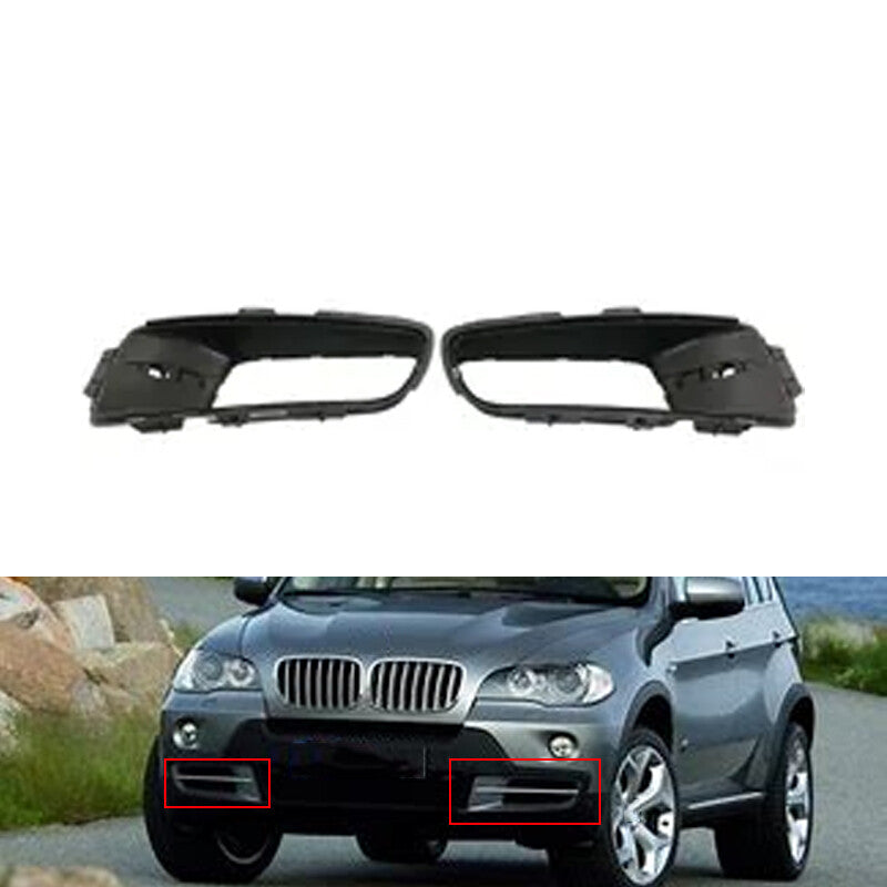 1 Pair Front Bumper Grill Open Vent Grille Intake Cover for BMW X5 E70 2006-2010