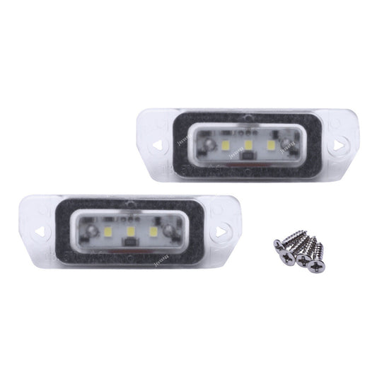 Pair LED Car License Plate Light for Mercedes for Benz ML R-Class W251 W164 2005-12 Q